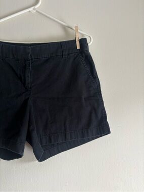 J. Crew Navy Cotton Bermuda Shorts